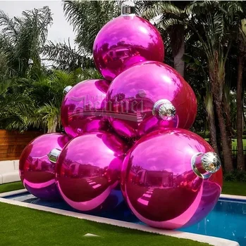 New Inflatable Chrome Ball inflatable metallic balls Inflatable Sliver Spheres Mirror Ball