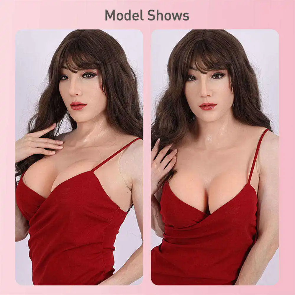 Factory Direct Real Human Party Mask  Beautiful Girl  New Year Party Male to Female for Sissy Transgender Shemale