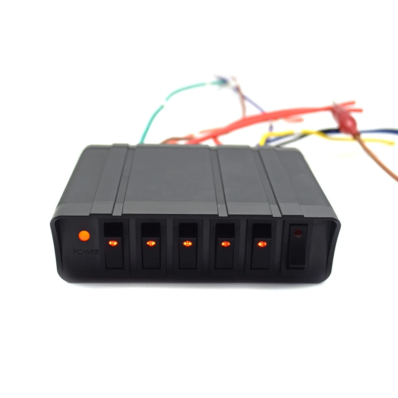 (sb287、ss264、sw1656、ss119) 中城 4点おまとめ 6 Gang Rocker Switch Box SPST Toggle Switch Panel 12V 24V
