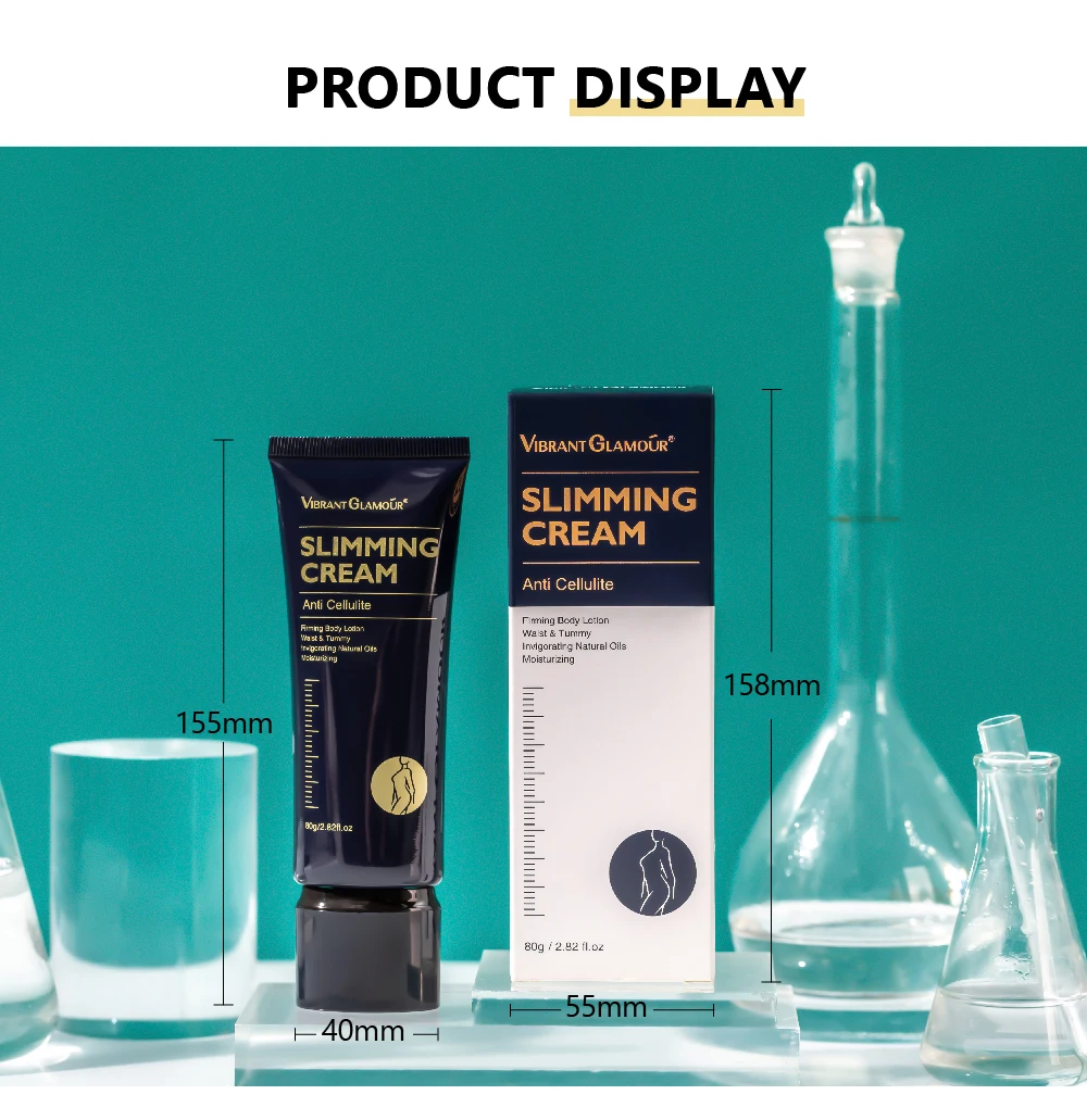 Vibrant Glamour Natural Slimming Cream Thin Waist Firming Body Shaping Healthy Fat Burn Weight Loss Promoting Massage Cream