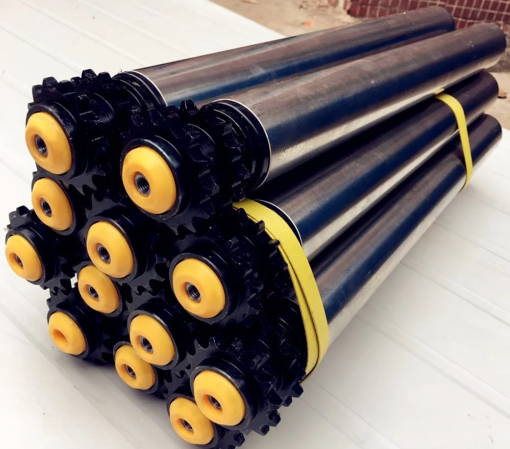 High Quality Dustproof Waterproof Carrier Plastic Pe Roller Hdpe/Upe Belt Conveyor Idler Roller Nylon Conveyor Rollers