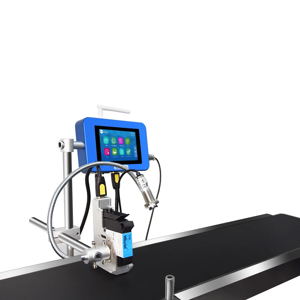 Willita Factory Price Single Pass Batch Expired Date Coding Machine Tij Logo Printing Online Thermal Inkjet Printer
