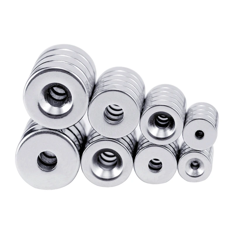 Pemanent magnets disc n52 countersunk neodymium