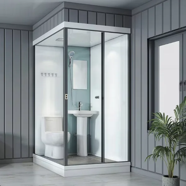 Portable Modular Bathroom Pod Unit Prefabricated Bathroom Pod Complete Shower Rooms Luxurious Integrated Bathroom Pod