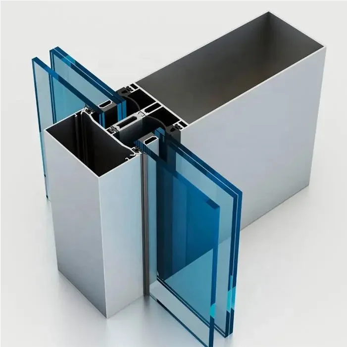 Hot Sale Cheap Spider System Unitized Double Glazing Frameless Aluminium Glass Curtain Wall Cost Per square Metre