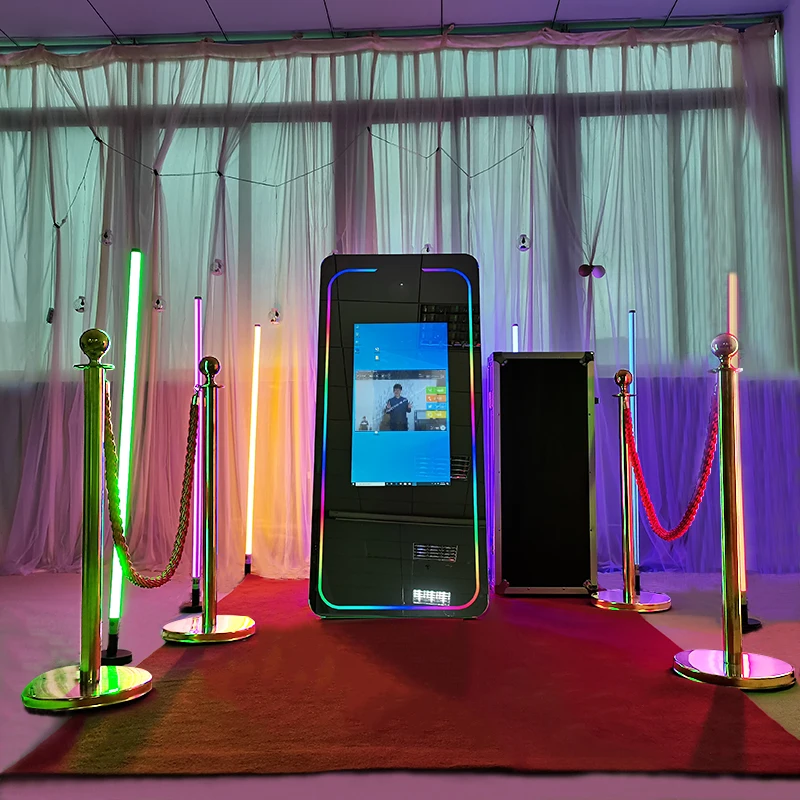 2023 Newest Magic Mirror Photo Booth Selfie Led Frame Po Vanplex Mirror