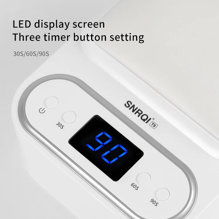 SNRQI UV LEDネイルランプ 48W ハイパワーネイルドライヤー 48灯 2in1