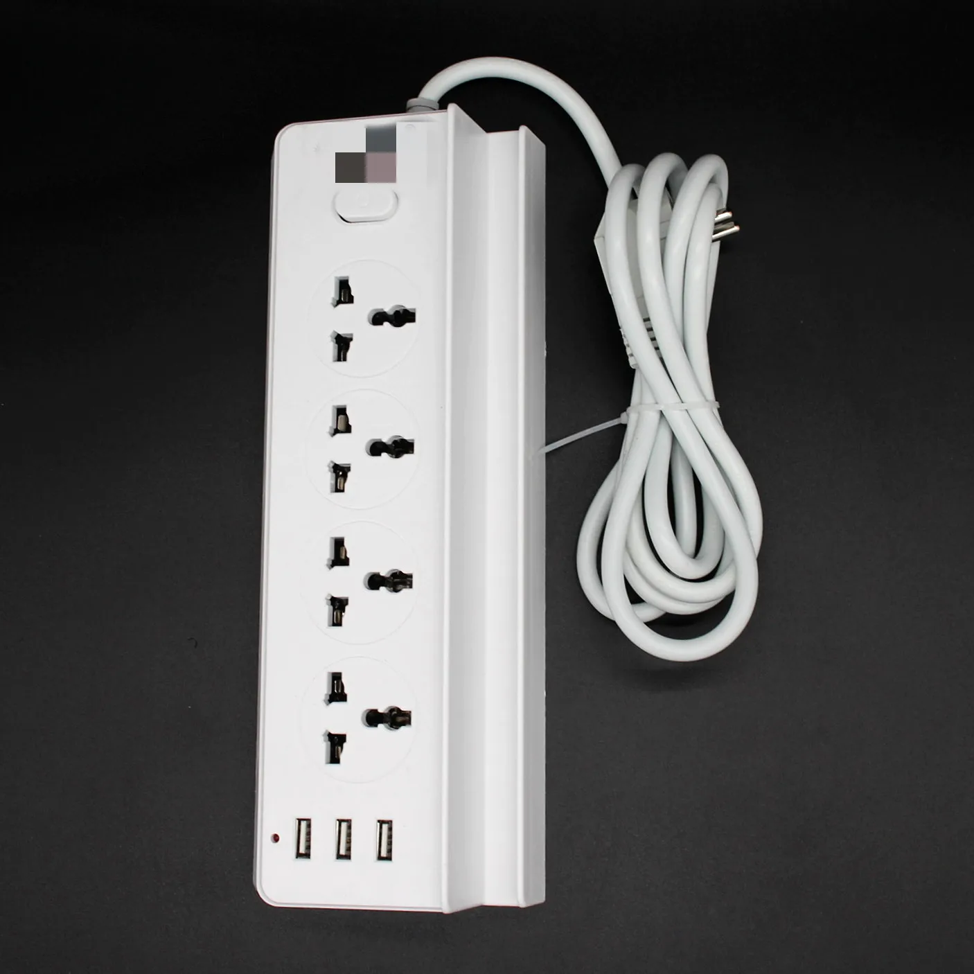 Surge Protection 3 USB US Plug Durable Plastic Multi Plug Sockets