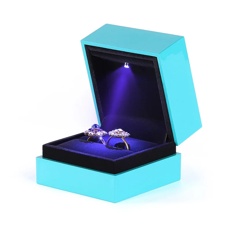 custom ring box with light