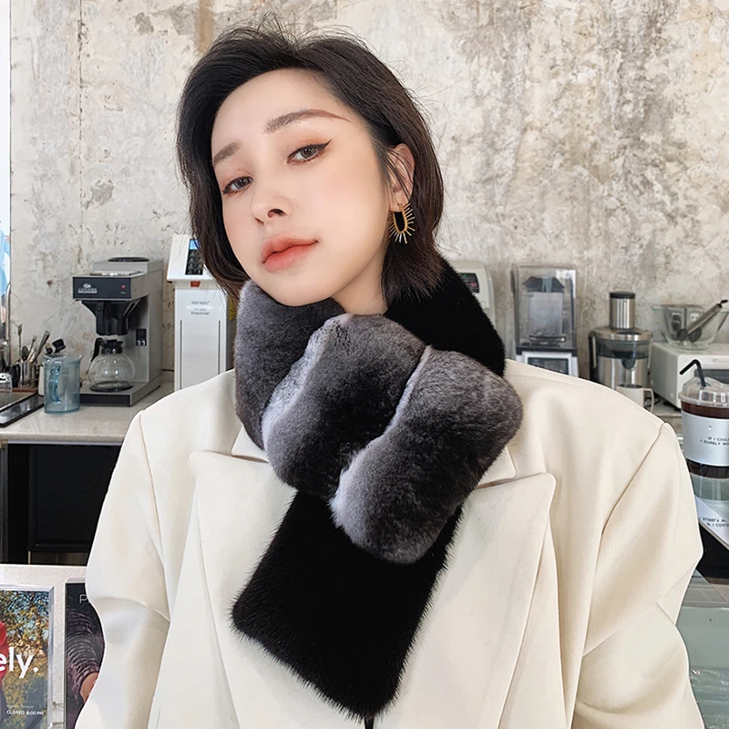 New Nifty Young Ladies Fur Cape sciarpe di cincillà di lusso