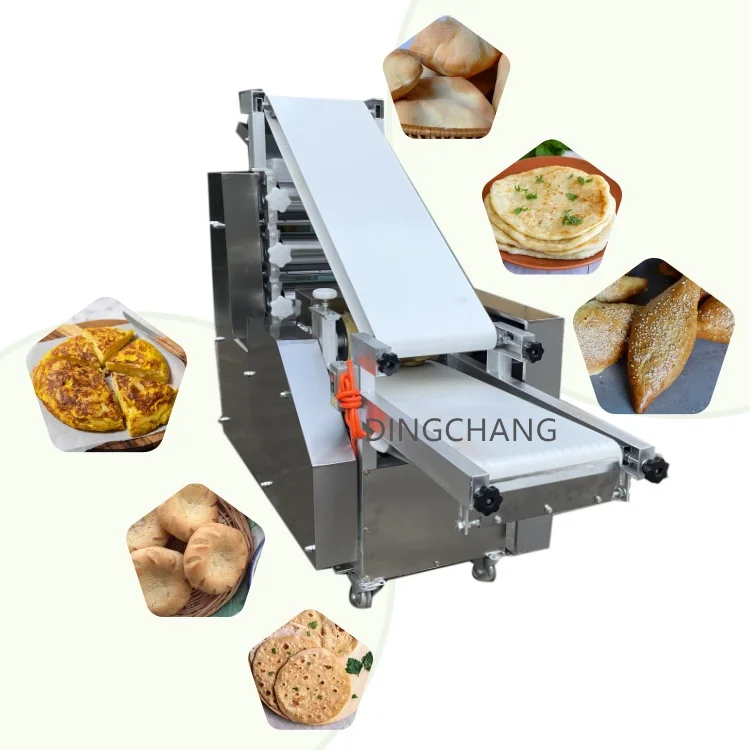 High output	semi automatic chapati machine	samoon press pizza bread making machine	pita maker roti making machine electric