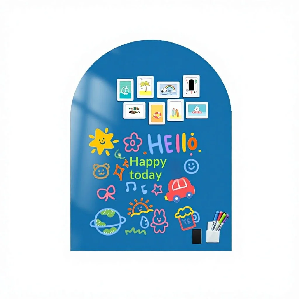 Magnetic Blackboard Wall Stickers New Arch-shaped Self-Adhesive Easy Wipe Clean Writing Decoration Children's Home Teaching