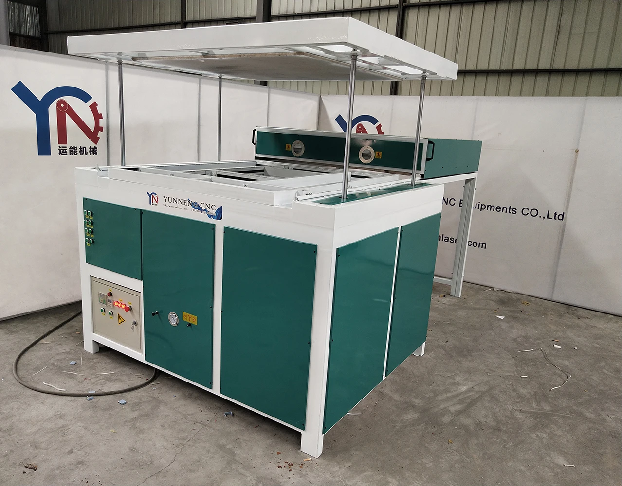 Large Size Fully Automatic PS ABS Cup Plastic Vacuum Forming Machine for Corian Press Thick Sheet Acrylic/PVC Sheet Production