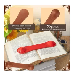 Umber Leather Weighted Bookmark Page Holder For Book Lovers...