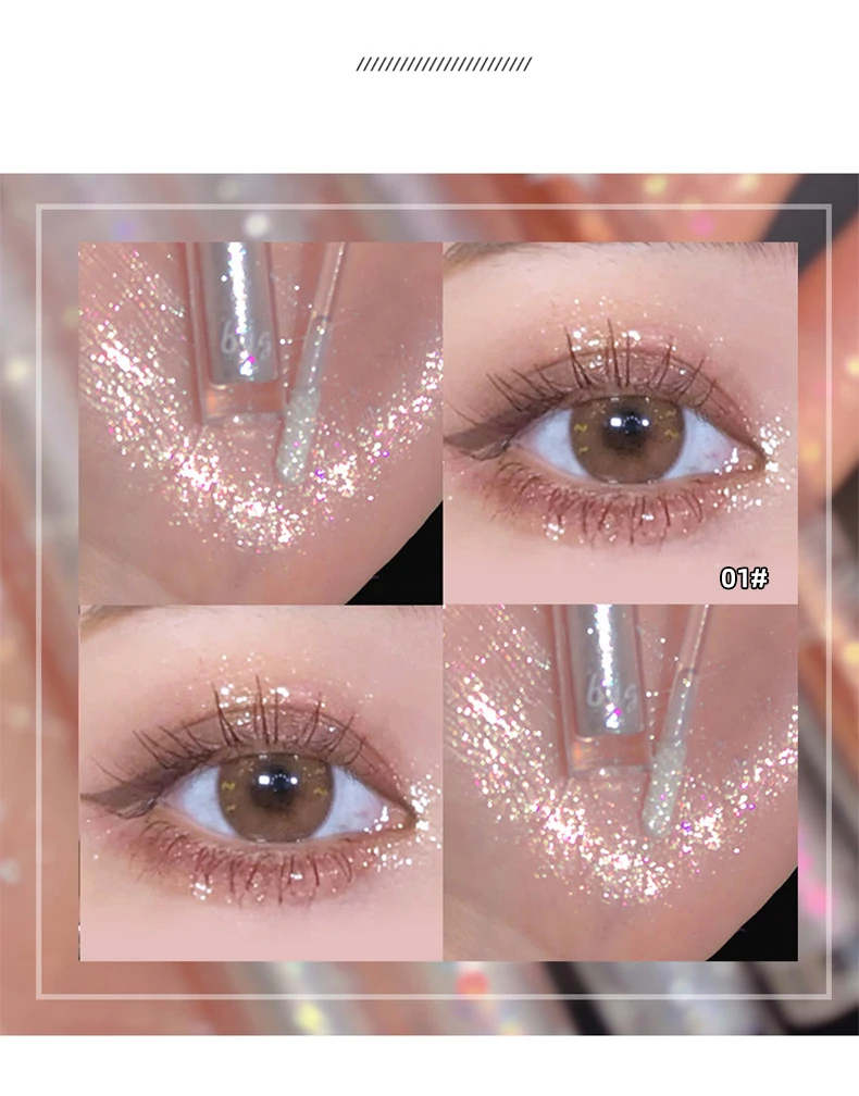 Liquid Glitter Eyeshadow Mini Portable Reusable Glitter Eye Shadow Lip
