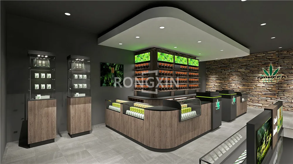 Customized Wooden Cigarette Display Stand - Modern Design