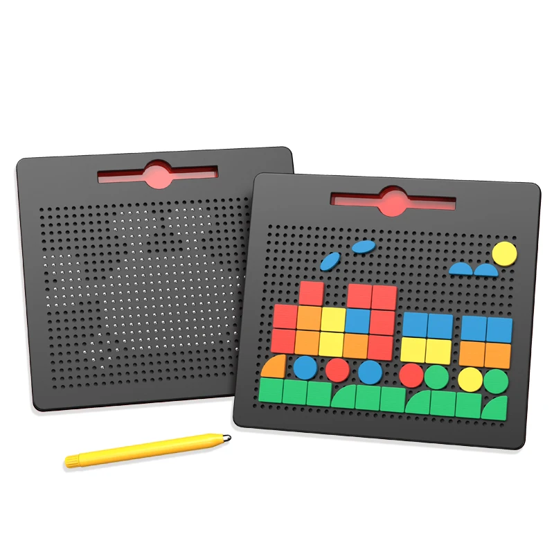 Desenho magnético Placa de xadrez Brinquedos com pontos Feijão Pen Driving  Beads pad Labirinto a bordo Graffiti Crianças Aprendizagem educacional  Presentes - AliExpress