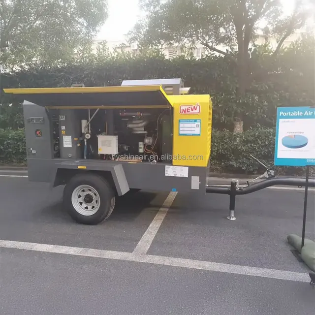 Atlas Copco XAVS500 Mobile Portable Diesel Engine Screw Air Compressor Mining 14bar 200psi 504cfm 14m³/min XAVS236 Industrial
