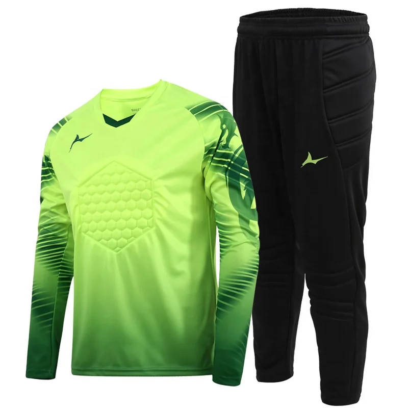 Latest Design Football Goalie Uniform 100 Polyester Goalkeeper