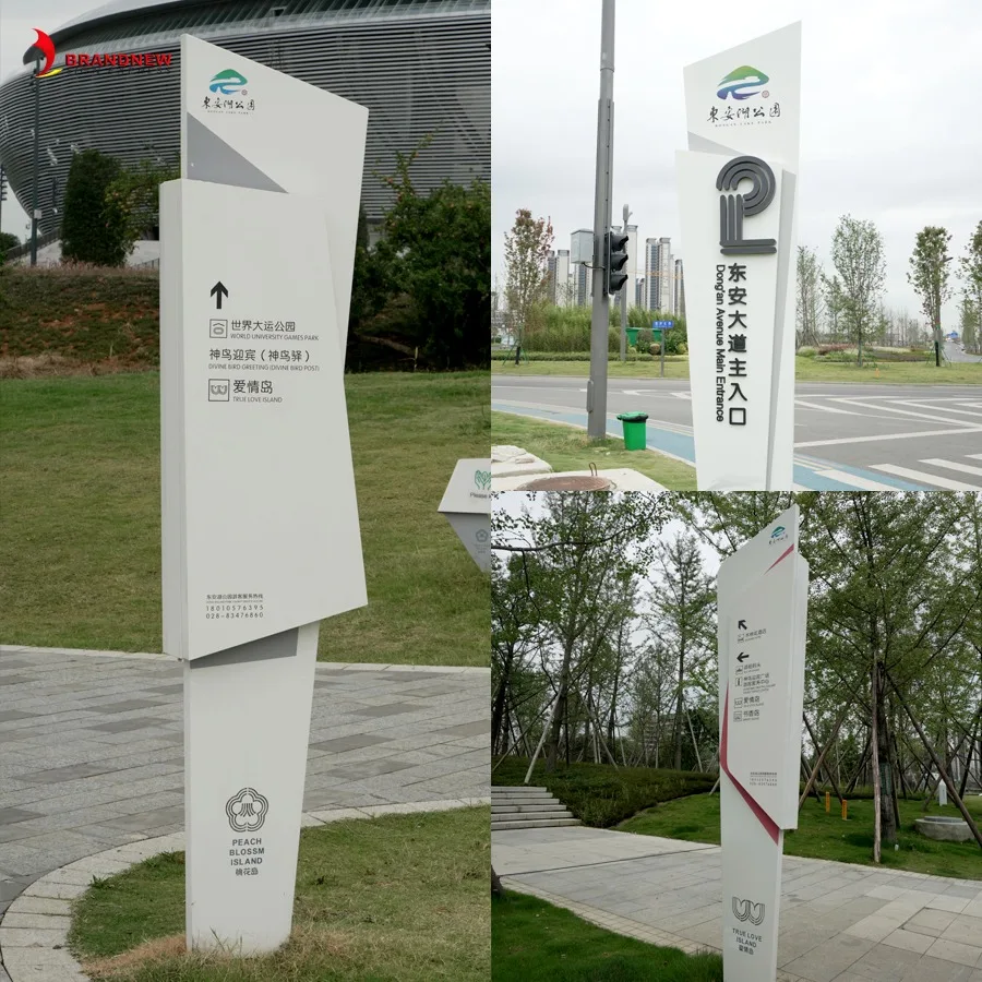 BrandnewSign Premium LED Light Box for Outdoor Business Advertising Aluminum Frame with Fabric Acrylic Material New Pylon Sign