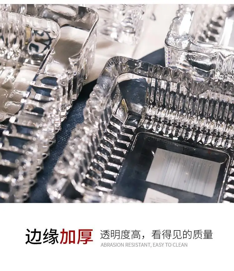 Wholesale Chinese Factory 20cm Large Clear Glass Ashtray