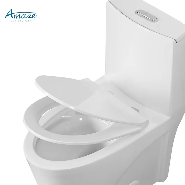 Black bathroom water closet UPC certified american style siphonic toilet bowl bathroom ceramic one piece toilet details