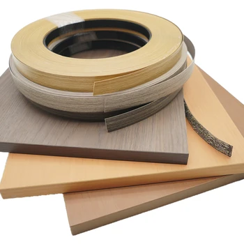 Factory Supply PVC Edge Banding Plastic Tape Cabinet Furniture Accessory Edging Strip