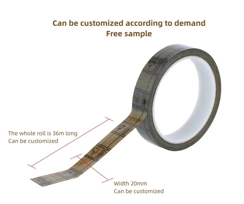 Black Antistatic Mesh Tape Esd Clear Packaging Tape Opp Banding