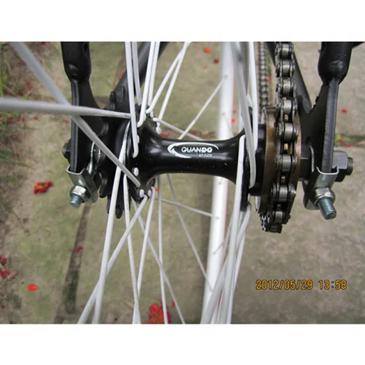 Guidon bullhorn fixie singlespeed, couleur : argenté, taille : 440 mm