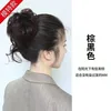 Élastique à cheveux style [marron et noir] pour cheveux longs et fournis.