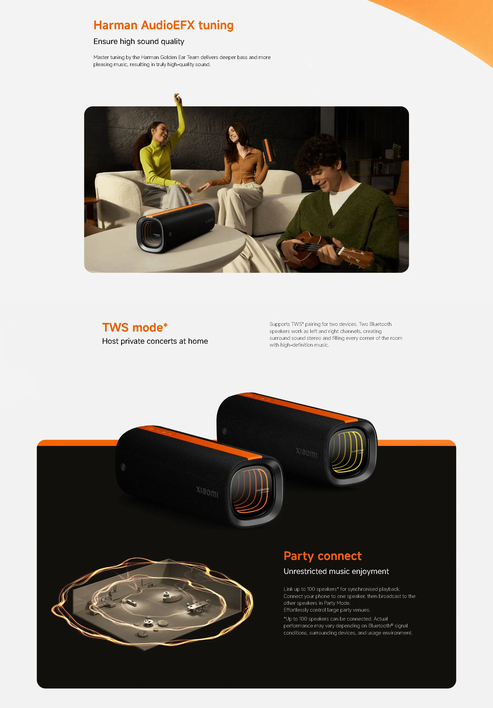 Xiaomi Sound Party 外箱・付属品あり Xiaomi Sound Party - Portable Waterproof Speaker with RGB LED