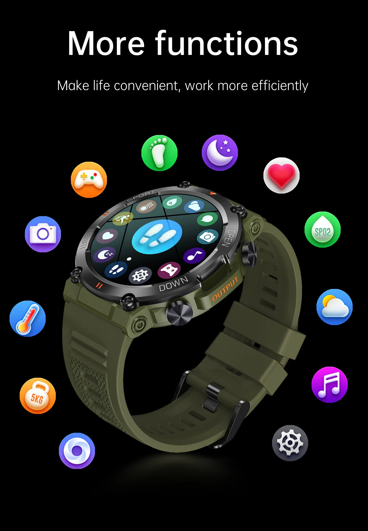 K56Pro Smart Watch for Men With Trendy Waterproof Bt Call Feature Pedometer Fitness Sports Reloj Smart Watch 2025