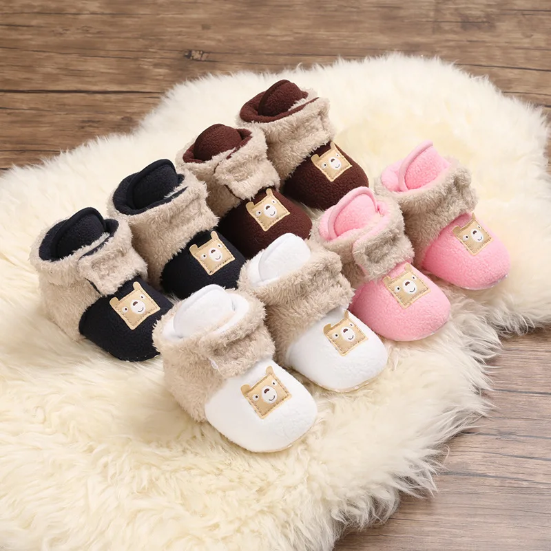 Winter New arrival cute cartoon warm boots baby walking boots for boys and girls