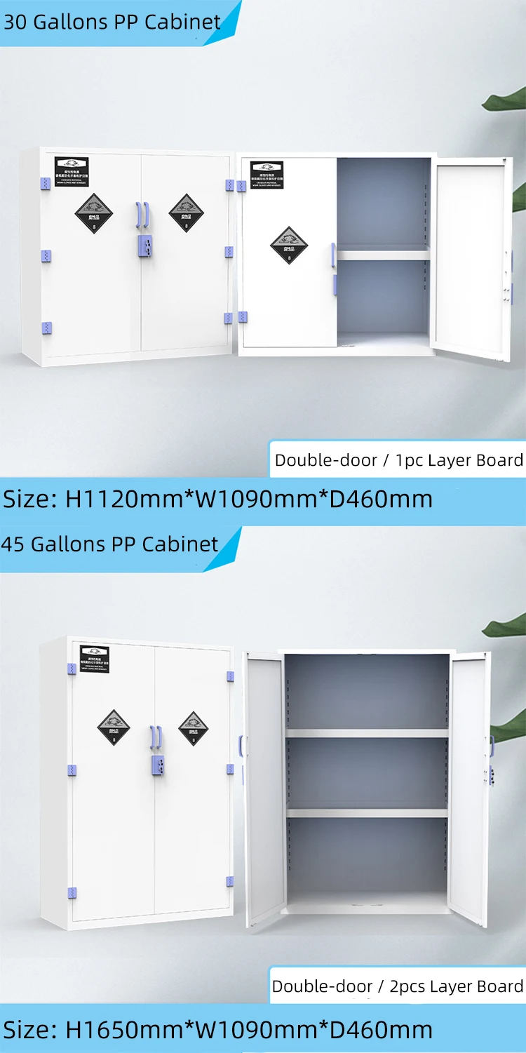 Factory Double Lock Pp Medicine Acidbase Chemicals Storage Buy Pp