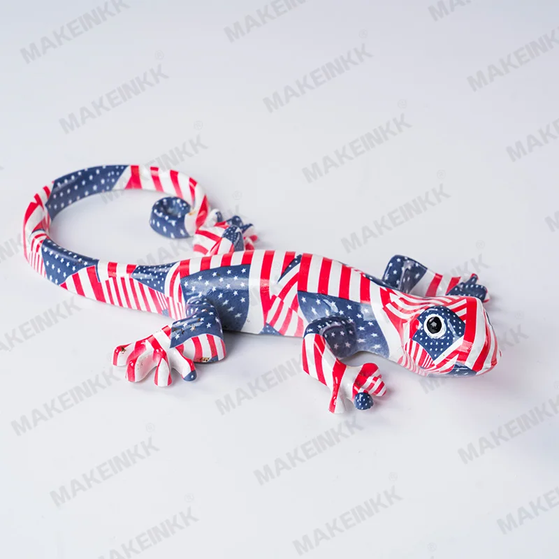 Customized 3D Resin Gecko Fridge Magnet - Wholesale Tourism Souvenir with OEM Service for Home Decoration  Tourism Souvenir