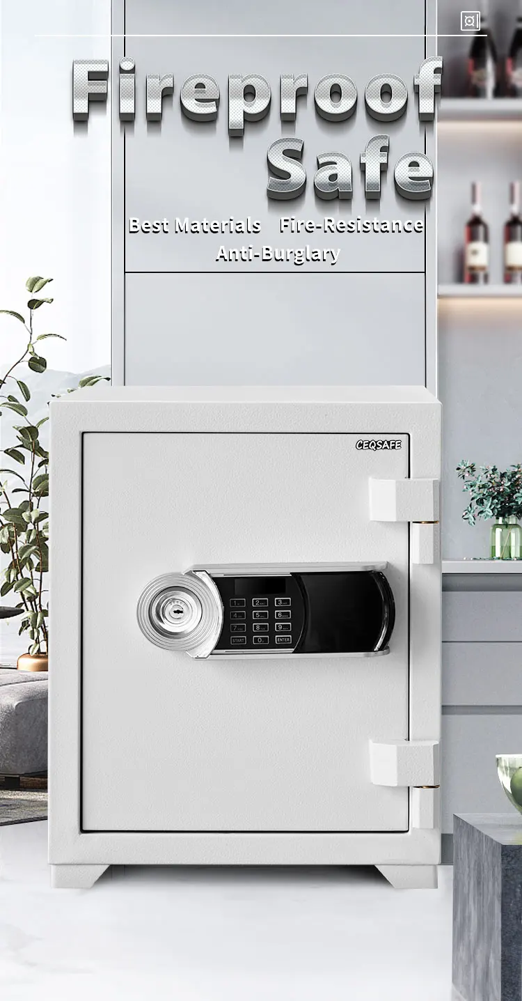 CEQSAFE Home Bank Mechanical Metal Security Steel Fireproof Box Smart Safe details
