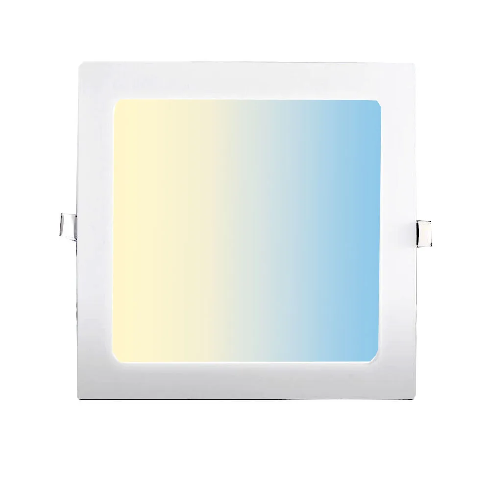 Benory 24V CRI90 Smart Ceiling Panel 200x200mm Slim LED Panel Light 15W Tunable White 2000-6000K Dali DT8 PWM Dimming