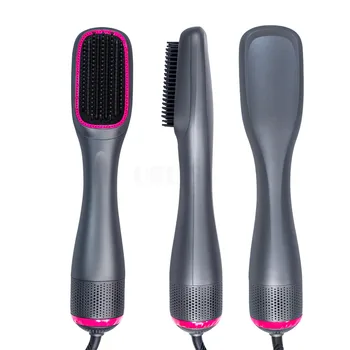 Hot Selling Hair Styler Electric Smart Brush Hair Straightener 2 in 1 PTC Heating  Ionic Hot Air Comb Dryer