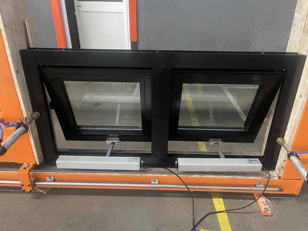 product minglei ventilated electric awning window waterproof laminated safety glass aluminium smart window-63