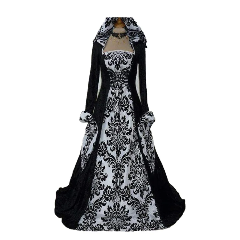 TMOYJPX Disfraz Medieval De Mujer – Gótico Y De Palacio | Vestido De Princesa/Bruja Para Halloween Y Fiestas | Tallas Grandes | Ideal Para Cosplay Y Representaciones Teatrales