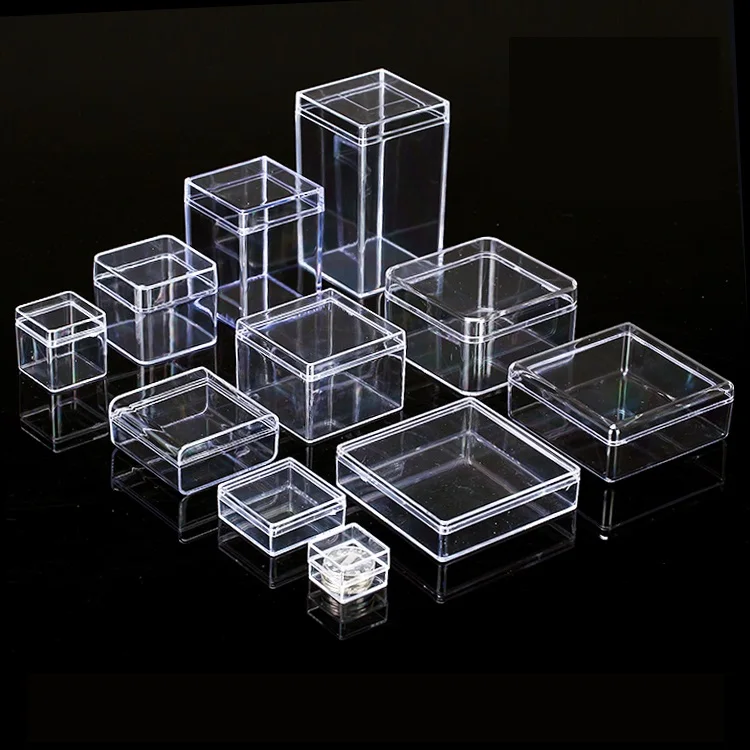 Clear small plastic box for packing