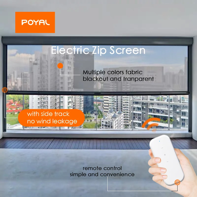 Electric Motorized Zip Blinds Motor for Electric Soft Sheer Blinds