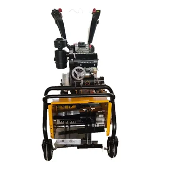 Two Wheel Brush Grass Cutter Gasoline Engine Hay Chaff Grass Chopper  Machine for Sale Power Tiller With Grass Cutter