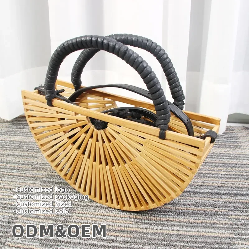 Most Latest 2023 Halfmoon Bamboo Bag Shoulder Crossbody Bag Portable Pocket  Purse