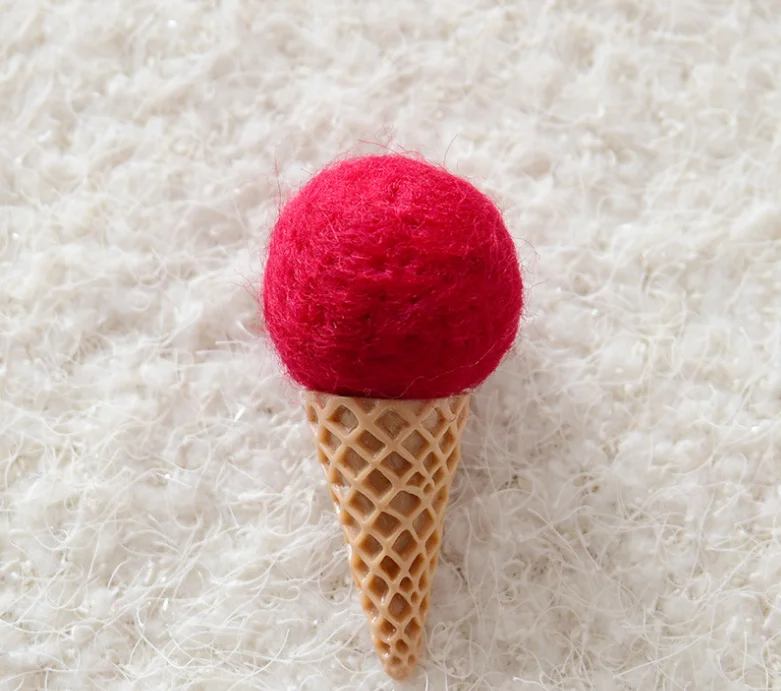 Wholesale Wool Felt Ice Cream Crafts Supplies 