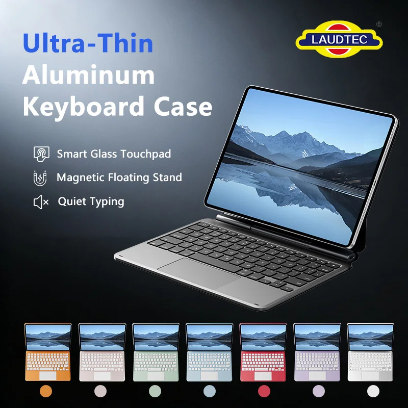 Wholesale Magic Style Keyboard Case Low Profile Metal Folio Cover Quiet Scissor Keys Smart Wake Sleep Function for iPad A16 2025