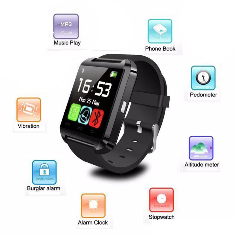 
 Wholesale 2021 smart watch phone call touch screen android smartwatch U8 reloj inteligente  