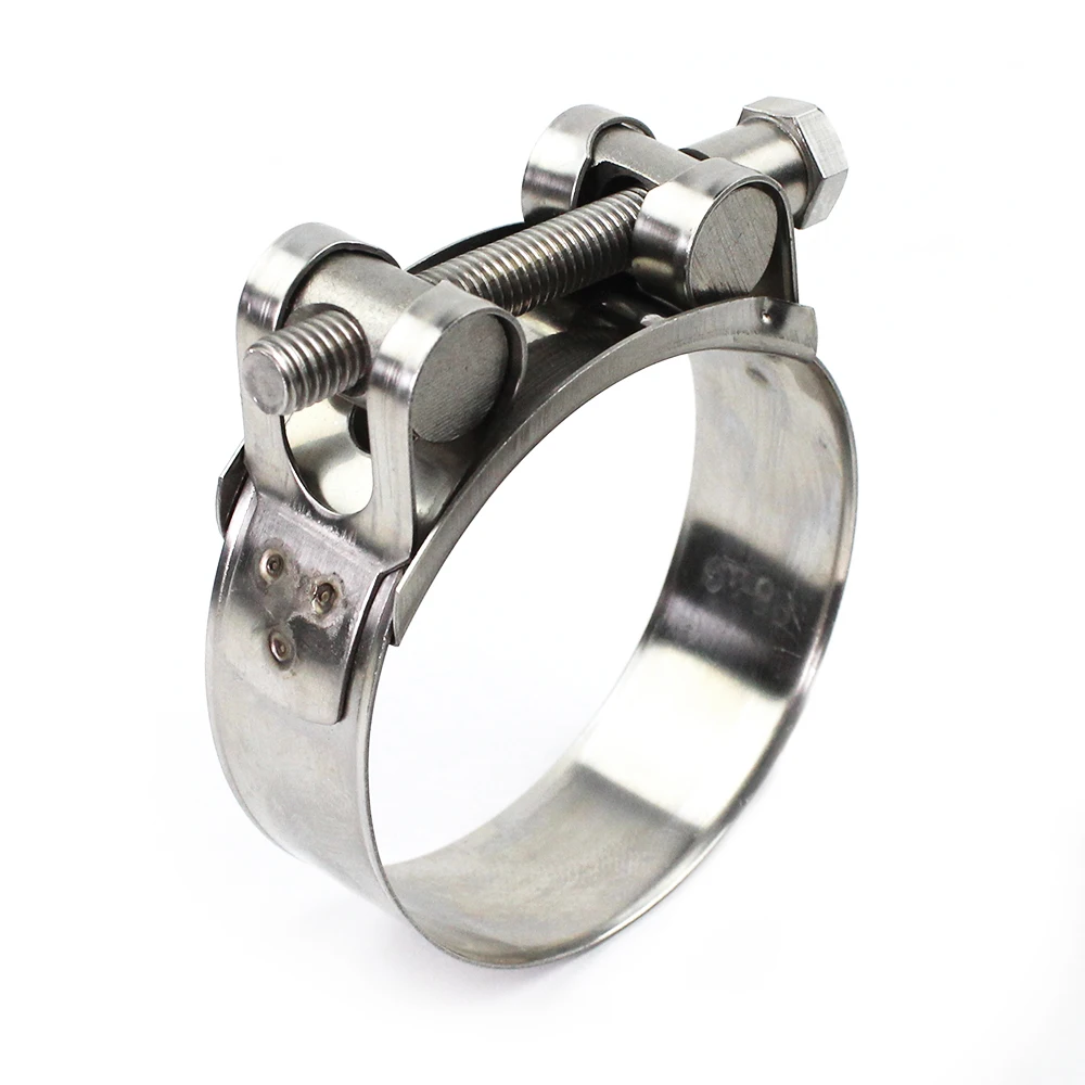 Boltza Morsetto a Bullone a U Universale a Sella In Acciaio Inossidabile W4, Morsetti per Carichi Pesanti Di Scarico Con Dadi (38 mm)(4