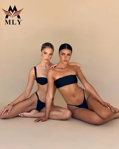 MLY Customize 2 Piece Fashion Bathing Suits Sexy Thong Bling Bikini for Women