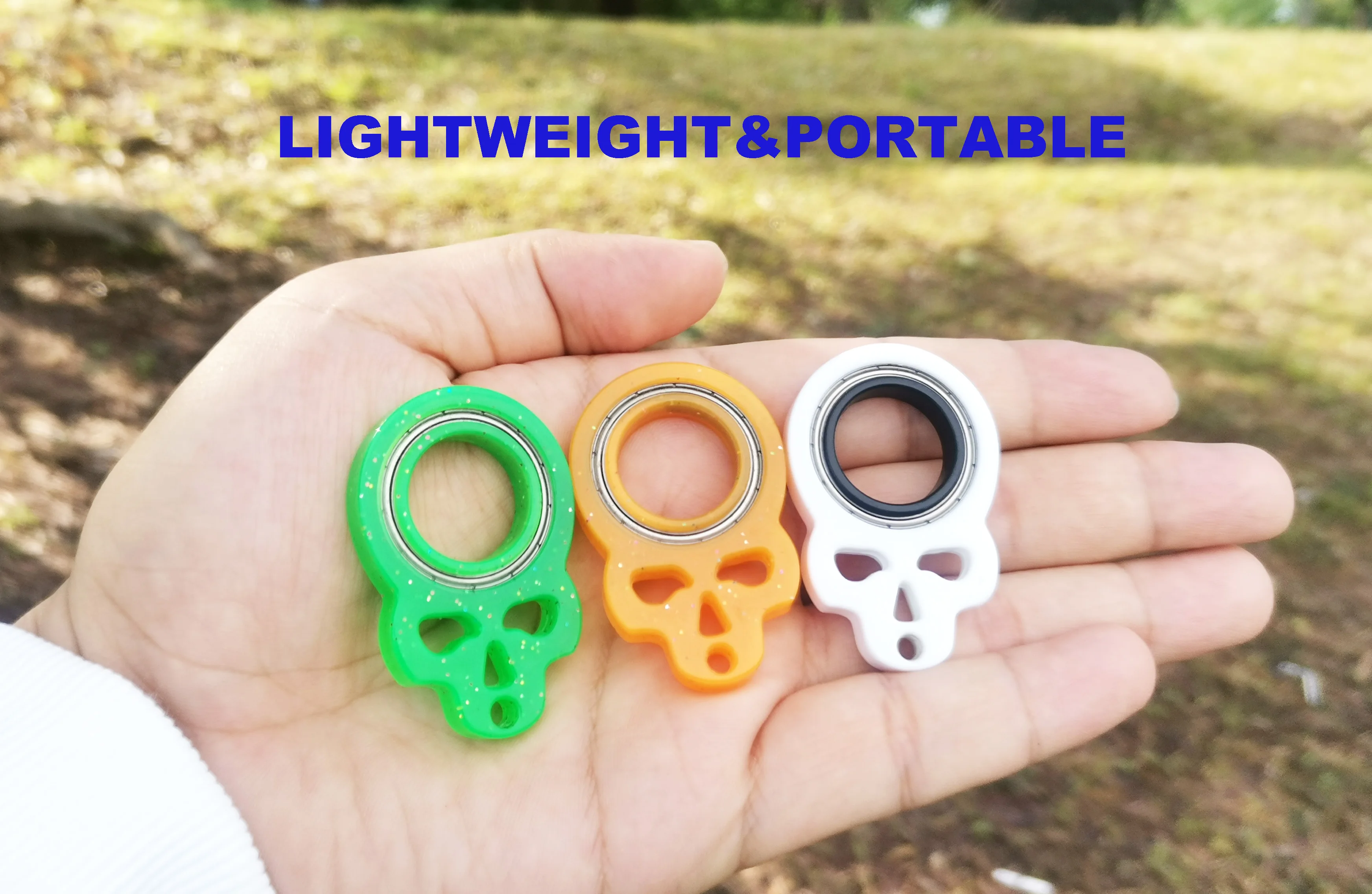 Set De 4 Llaveros Spinner Giratorios, Juguetes Antiestrés Para Dedos, De Metal, Para Adultos Y Niños
